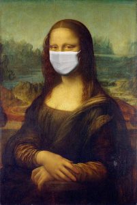 coronavirus mask mona lisa