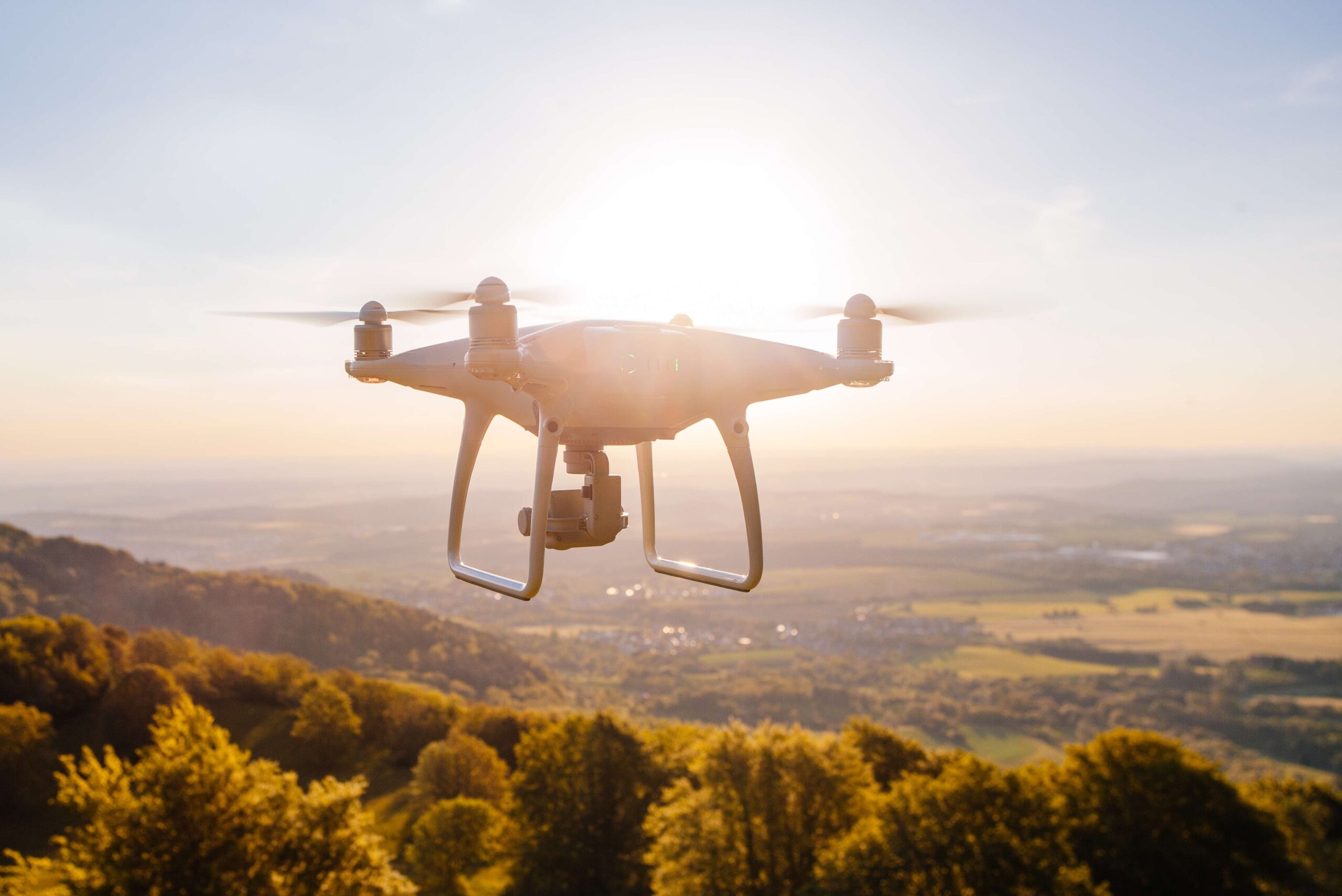 Team reviewing aerial drone footage